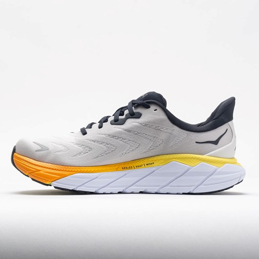 Orthofeet HOKA Arahi 6 Men's Running Shoes Nimbus Cloud / Blanc de Blanc | KM1457930