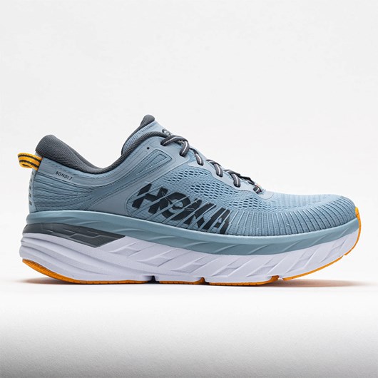 Orthofeet HOKA Bondi 7 Men\'s Running Shoes Blue Fog / Castlerock | BK6208493