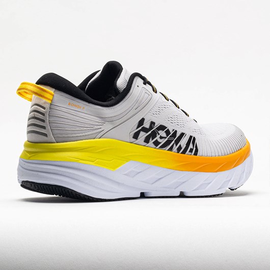 Orthofeet HOKA Bondi 7 Men's Running Shoes Nimbus Cloud / Radiant Yellow | CO2051976