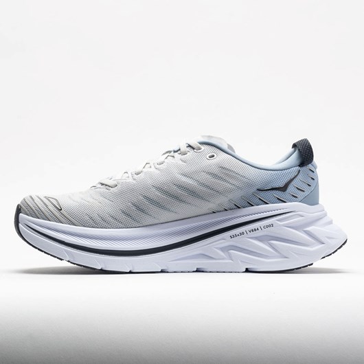 Orthofeet HOKA Bondi X Men's Running Shoes Blanc de Blanc / Blue Fog | GY8750913