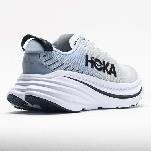 Orthofeet HOKA Bondi X Men's Running Shoes Blanc de Blanc / Blue Fog | GY8750913