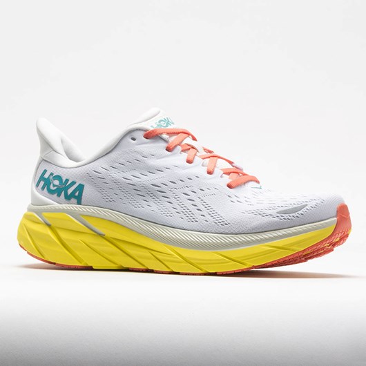 Orthofeet HOKA Clifton 8 Men's Running Shoes Blanc de Blanc / Illuminating | GJ4671820