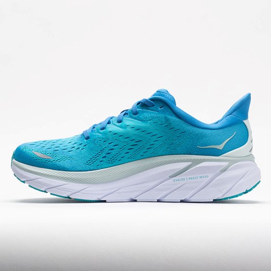 Orthofeet HOKA Clifton 8 Men's Running Shoes Ibiza Blue / Scuba Blue | TO1895724