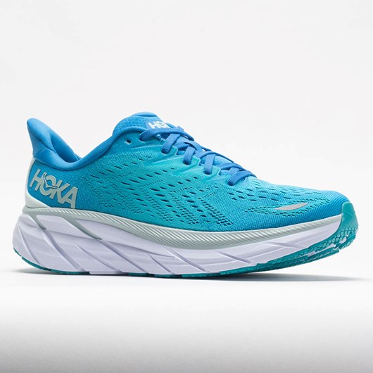 Orthofeet HOKA Clifton 8 Men's Running Shoes Ibiza Blue / Scuba Blue | TO1895724