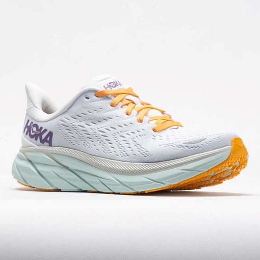 Orthofeet HOKA Clifton 8 Women's Running Shoes Blanc de Blanc / White | UX9201865