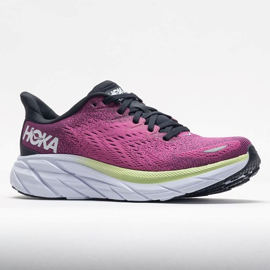 Orthofeet HOKA Clifton 8 Women's Running Shoes Blue Graphite / Ibis Rose | XT7531940