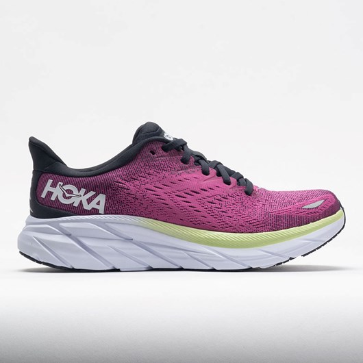 Orthofeet HOKA Clifton 8 Women\'s Running Shoes Blue Graphite / Ibis Rose | XT7531940