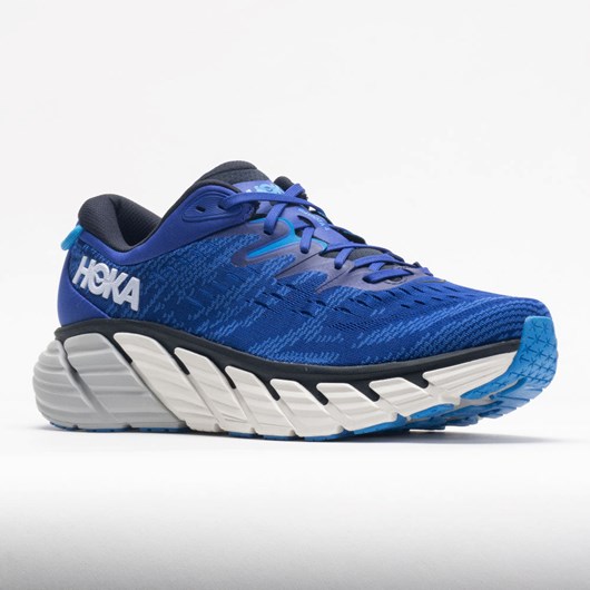 Orthofeet HOKA Gaviota 4 Men's Running Shoes Bluing / Blue Graphite | XU4396025