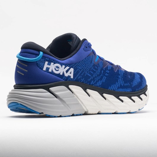 Orthofeet HOKA Gaviota 4 Men's Running Shoes Bluing / Blue Graphite | XU4396025