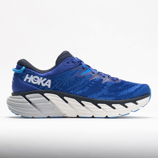 Orthofeet HOKA Gaviota 4 Men\'s Running Shoes Bluing / Blue Graphite | XU4396025