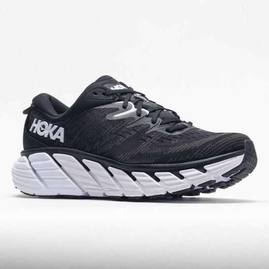 Orthofeet HOKA Gaviota 4 Women's Running Shoes Black / White | GF1297358