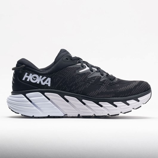 Orthofeet HOKA Gaviota 4 Women\'s Running Shoes Black / White | GF1297358