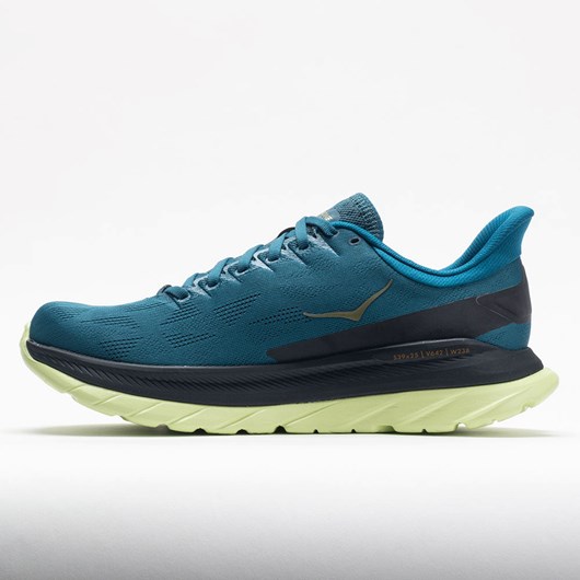 Orthofeet HOKA Mach 4 Men's Running Shoes Blue Coral / Black | YT8495267