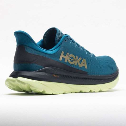 Orthofeet HOKA Mach 4 Men's Running Shoes Blue Coral / Black | YT8495267