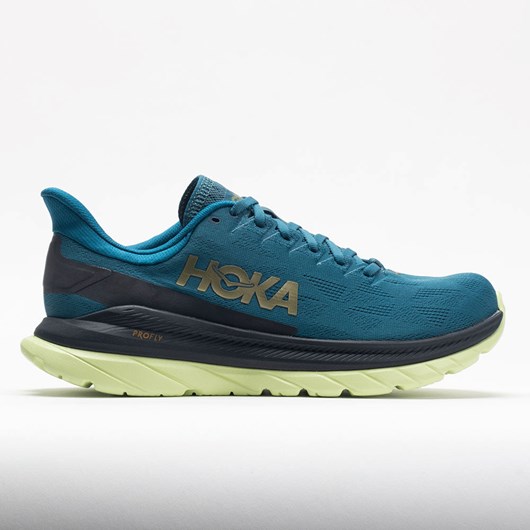 Orthofeet HOKA Mach 4 Men\'s Running Shoes Blue Coral / Black | YT8495267