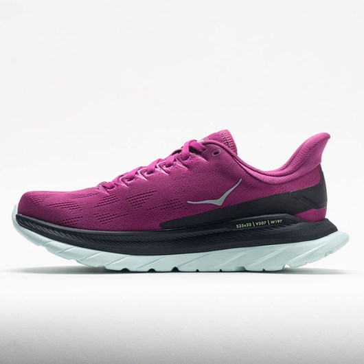 Orthofeet HOKA Mach 4 Women's Running Shoes Festival Fuchsia / Black | OR5261497