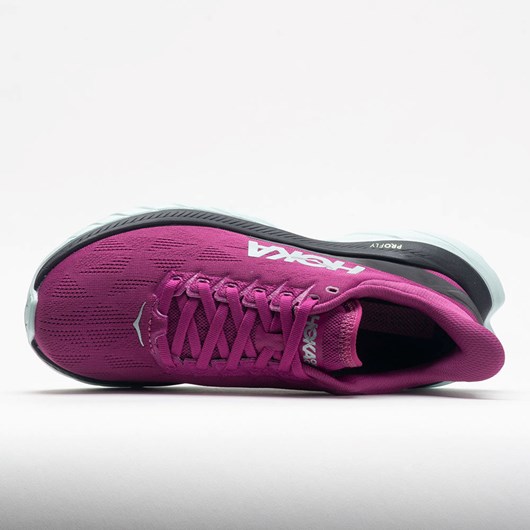 Orthofeet HOKA Mach 4 Women's Running Shoes Festival Fuchsia / Black | OR5261497