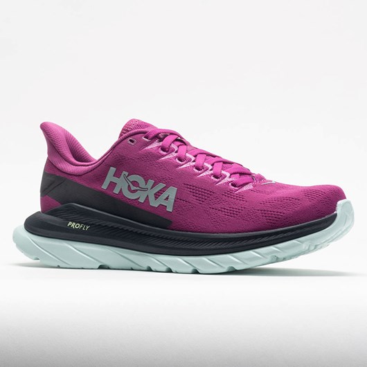 Orthofeet HOKA Mach 4 Women's Running Shoes Festival Fuchsia / Black | OR5261497