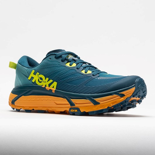 Orthofeet HOKA Mafate Speed 3 Men's Trail Running Shoes Coastal Shade / Radiant Yellow | OL6594207