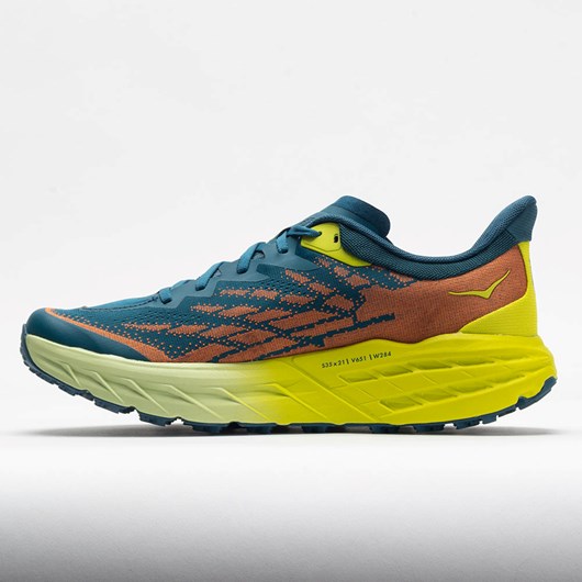 Orthofeet HOKA Speedgoat 5 Men's Trail Running Shoes Blue Coral / Evening Primrose | LB4356182