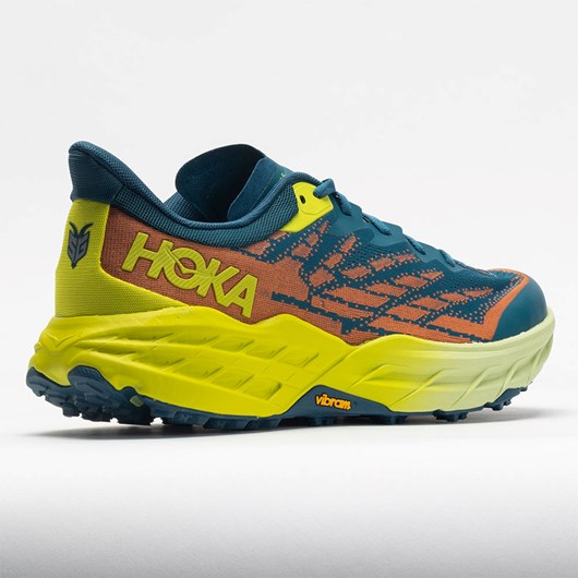 Orthofeet HOKA Speedgoat 5 Men's Trail Running Shoes Blue Coral / Evening Primrose | LB4356182