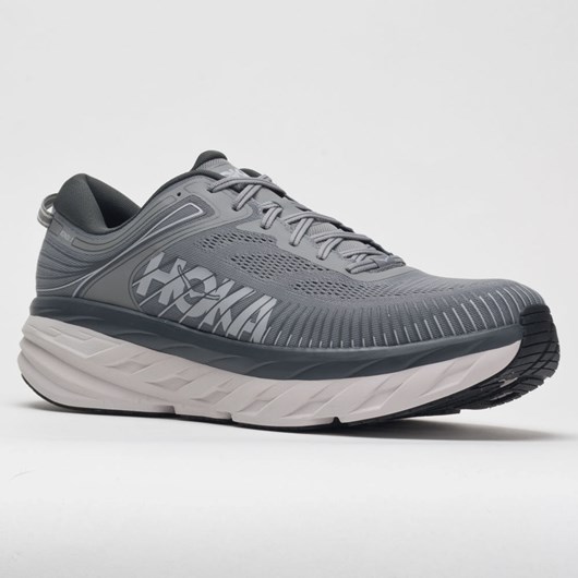 Orthofeet Hoka One One Bondi 7 Men's Running Shoes Wild Dove / Dark Shadow | GH7294013