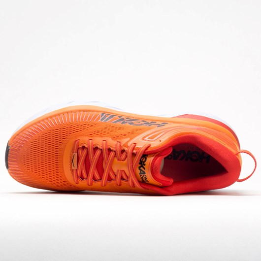 Orthofeet Hoka One One Bondi 7 Men's Running Shoes Persimmon Orange / Fiesta | NS2431568