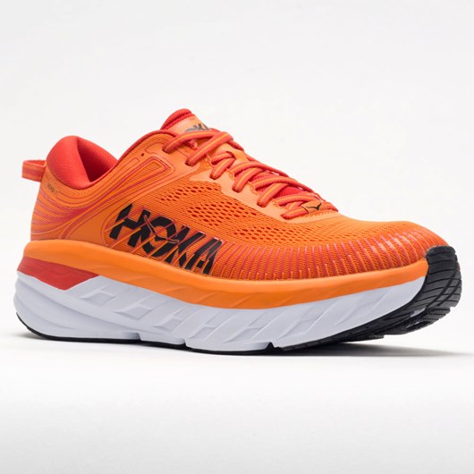 Orthofeet Hoka One One Bondi 7 Men's Running Shoes Persimmon Orange / Fiesta | NS2431568