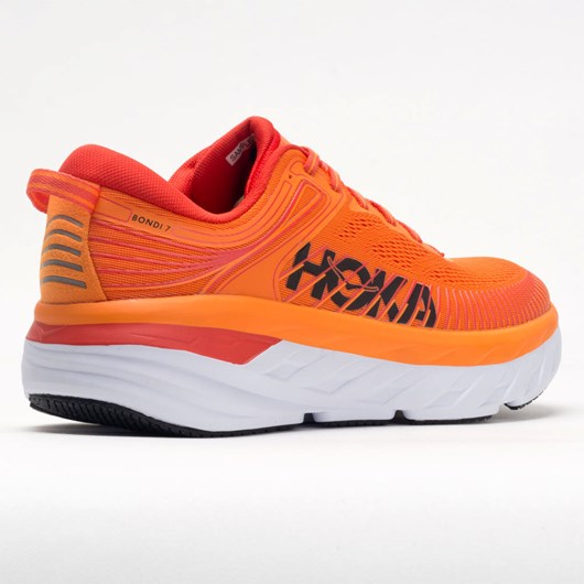 Orthofeet Hoka One One Bondi 7 Men's Running Shoes Persimmon Orange / Fiesta | NS2431568