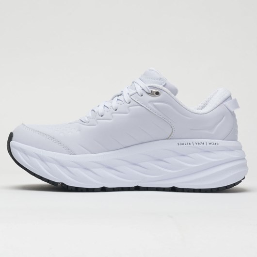 Orthofeet Hoka One One Bondi SR Men's Walking Shoes White | RH0148236