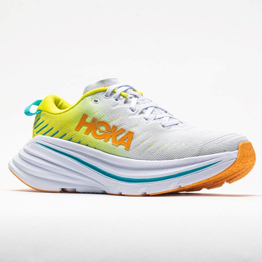 Orthofeet Hoka One One Bondi X Men's Running Shoes White / Evening Primrose | QN2096537