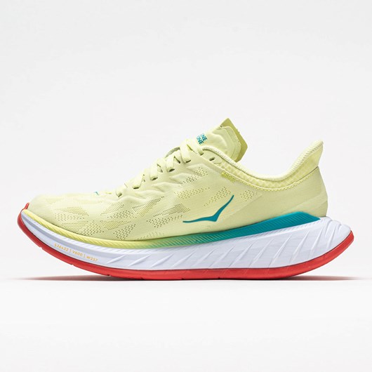 Orthofeet Hoka One One Carbon X 2 Men's Running Shoes Luminary Green / Hot Coral | CT8236945