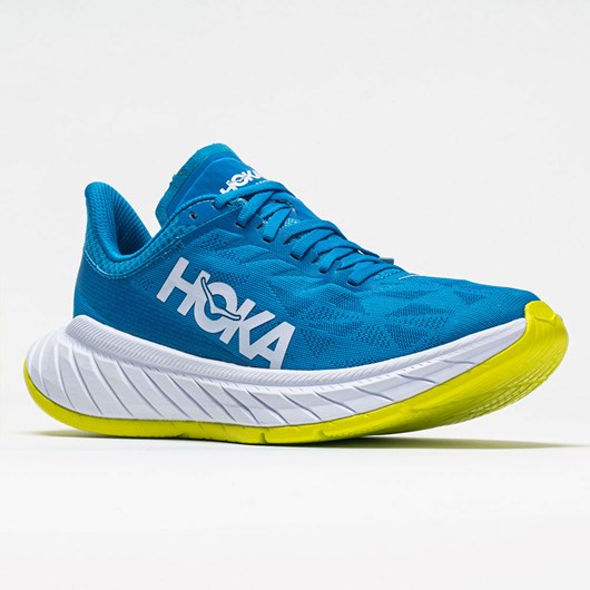 Orthofeet Hoka One One Carbon X 2 Men's Running Shoes Diva Blue / Citrus | WP9681470