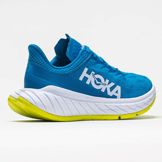 Orthofeet Hoka One One Carbon X 2 Men's Running Shoes Diva Blue / Citrus | WP9681470