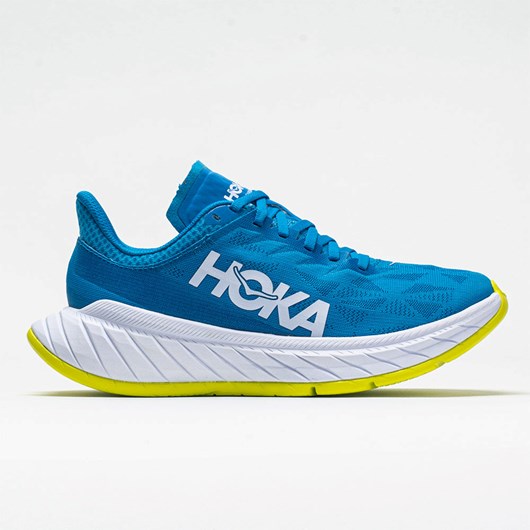 Orthofeet Hoka One One Carbon X 2 Men\'s Running Shoes Diva Blue / Citrus | WP9681470