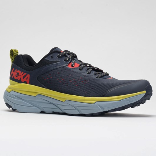 Orthofeet Hoka One One Challenger ATR 6 Men's Trail Running Shoes Ombre Blue / Green Sheen | OV2674159