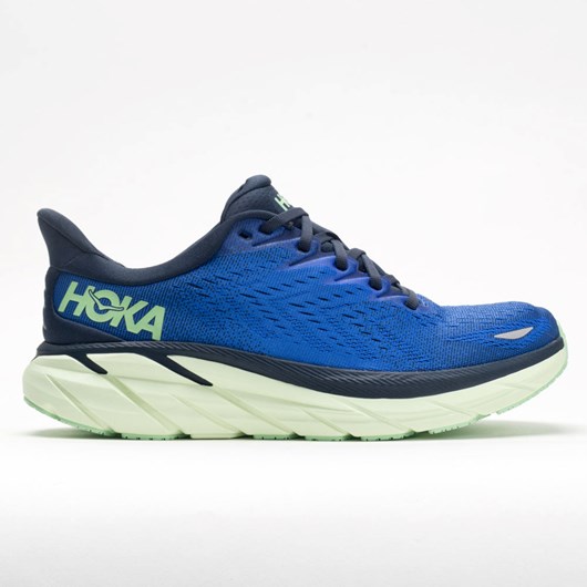 Orthofeet Hoka One One Clifton 8 Men\'s Running Shoes Dazzling Blue / Outer Space | ZL4182736