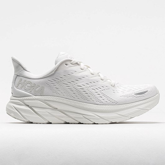 Orthofeet Hoka One One Clifton 8 Women\'s Running Shoes White / White | AW4710859