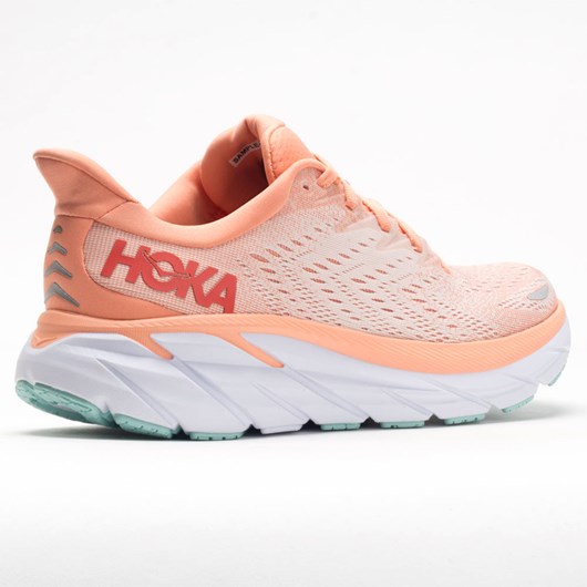 Orthofeet Hoka One One Clifton 8 Women's Running Shoes Cantaloupe / Silver Peony | BI5039472