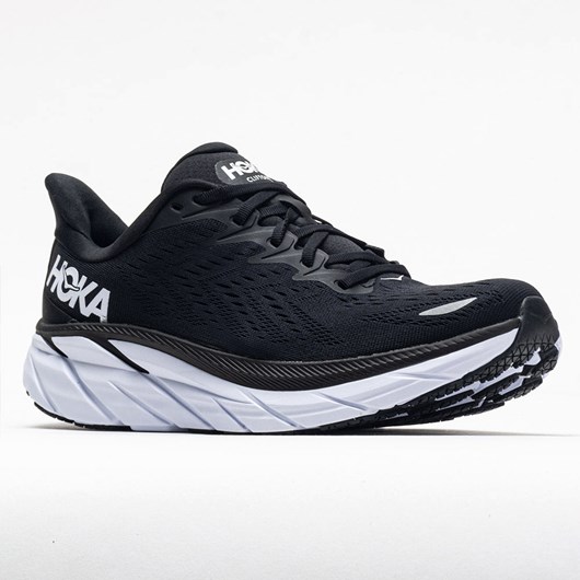 Orthofeet Hoka One One Clifton 8 Women's Running Shoes Black / White | EP2174609