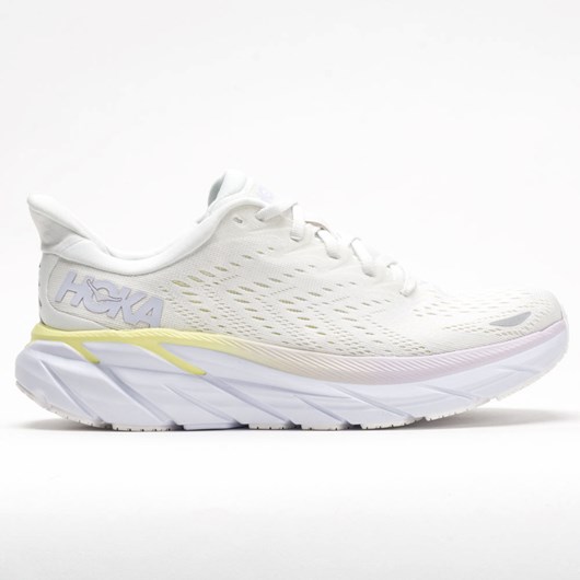 Orthofeet Hoka One One Clifton 8 Women\'s Running Shoes Blanc de Blanc / Bright White | UG6405328