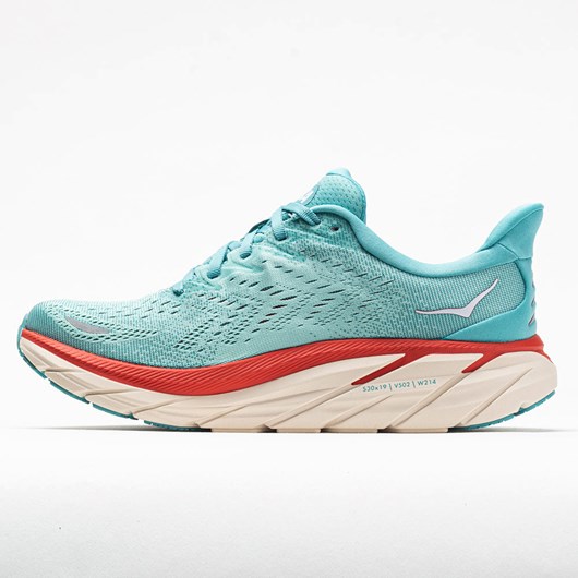 Orthofeet Hoka One One Clifton 8 Women's Running Shoes Aquarelle / Eggshell Blue | UX8294310