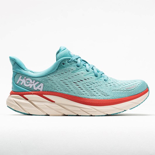 Orthofeet Hoka One One Clifton 8 Women\'s Running Shoes Aquarelle / Eggshell Blue | UX8294310