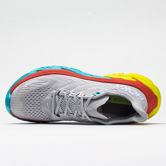 Orthofeet Hoka One One Clifton Edge Men's Running Shoes Lunar Rock / White | PH1927630