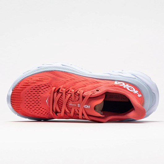 Orthofeet Hoka One One Clifton Edge Women's Running Shoes Hot Coral / White | GP8963274