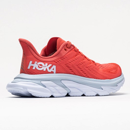 Orthofeet Hoka One One Clifton Edge Women's Running Shoes Hot Coral / White | GP8963274