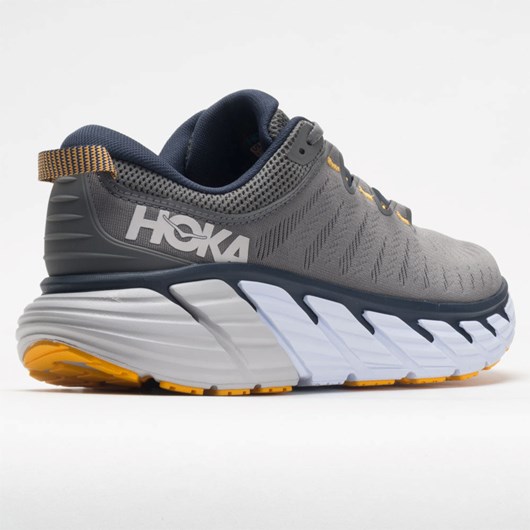 Orthofeet Hoka One One Gaviota 3 Men's Running Shoes Charcoal Gray / Ombre Blue | IZ6908724