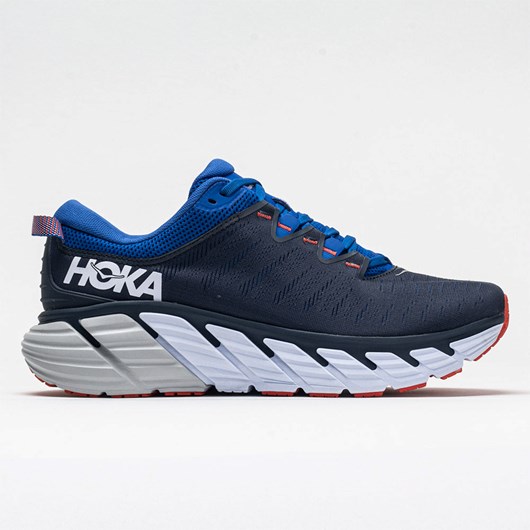 Orthofeet Hoka One One Gaviota 3 Men\'s Running Shoes Black Iris / Turkish Sea | RL9562403