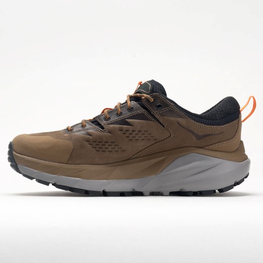 Orthofeet Hoka One One Kaha Low GTX Men's Hiking Shoes Otter / Persimmon Orange | HR0894271