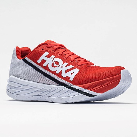 Orthofeet Hoka One One Rocket X Men's Running Shoes Fiesta / Black | DE8267415